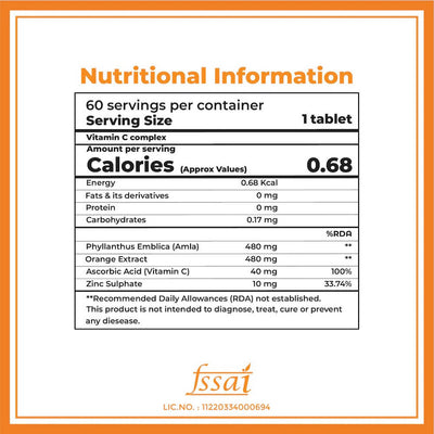 Boldfit Vitamin C Complex 1000mg Tablets