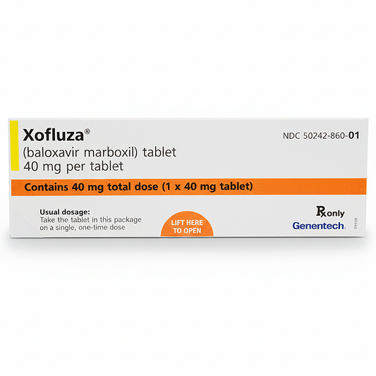 Xofluza (Baloxavir Marboxil) Tablet 40 mg (1 Tablet) Rapid Flu and Antiviral Relief