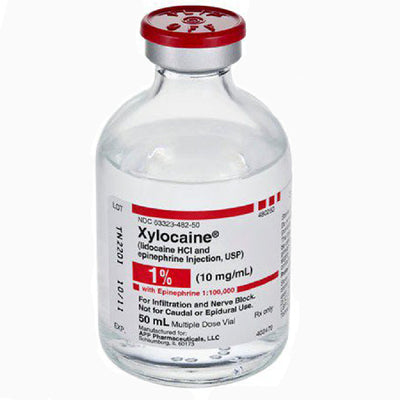 Xylocaine Lidocaine 1% With Epinephrine 1:100000 Injection Multiple Dose Vial 50 mL x 25/Tray (RX)