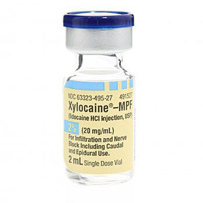 Xylocaine Lidocaine 2% for Injection 2 mL Vials, Preservative Free, 25/Tray (Rx)