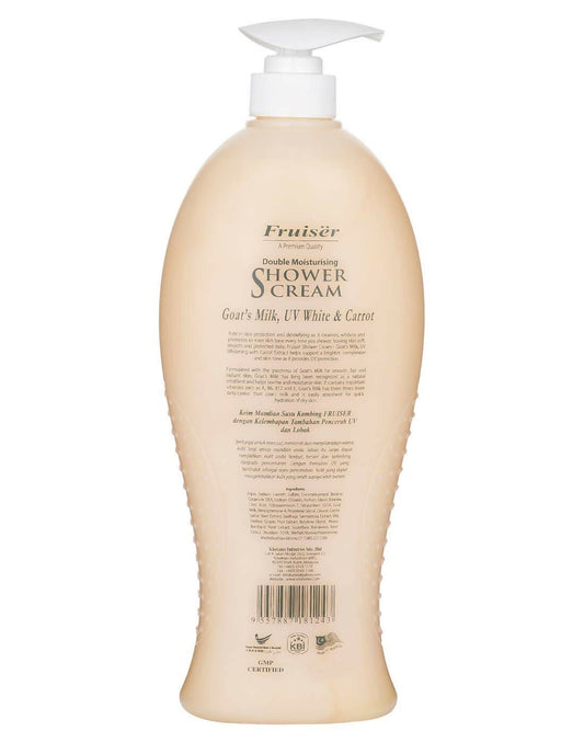 Fruiser Double Moisturising Shower Cream Goat’s Milk UV White With Carrot