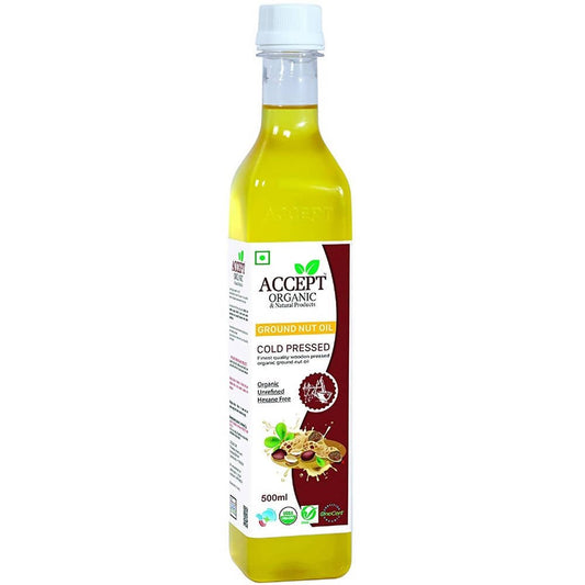Accept Organic & Natural Products Cold Pressed Groundnut Oil