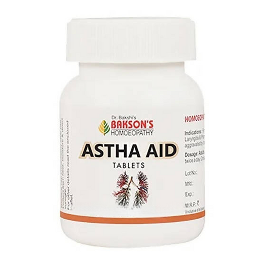 Bakson's Homeopathy Astha Aid Tablets