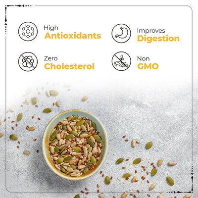 Happilo Freshly Roasted & Lightly Salted Super Seed Mix