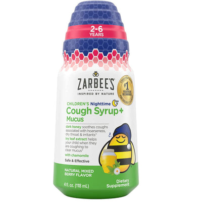 Zarbees Children's Cough Syrup Natural Mixed Berry Flavor