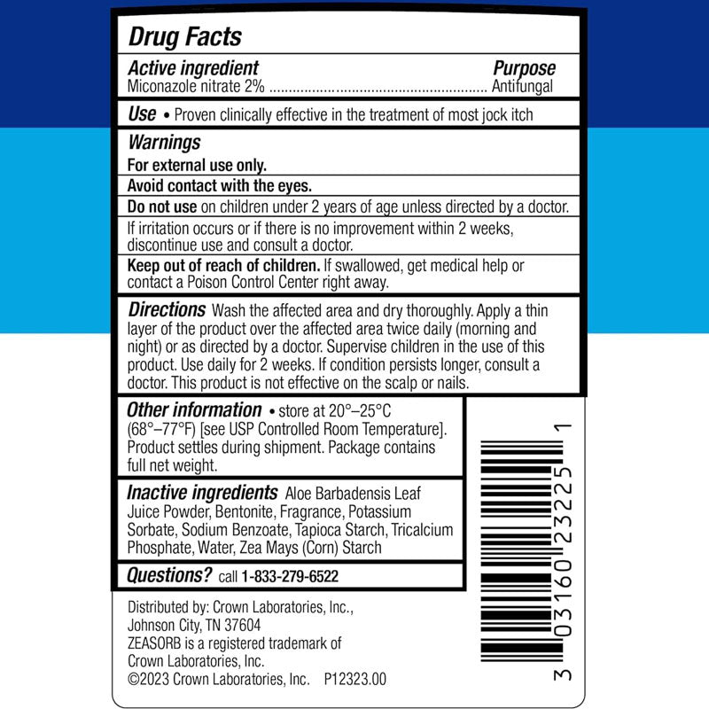 Zeasorb AF Antifungal Powder for Jock Itch