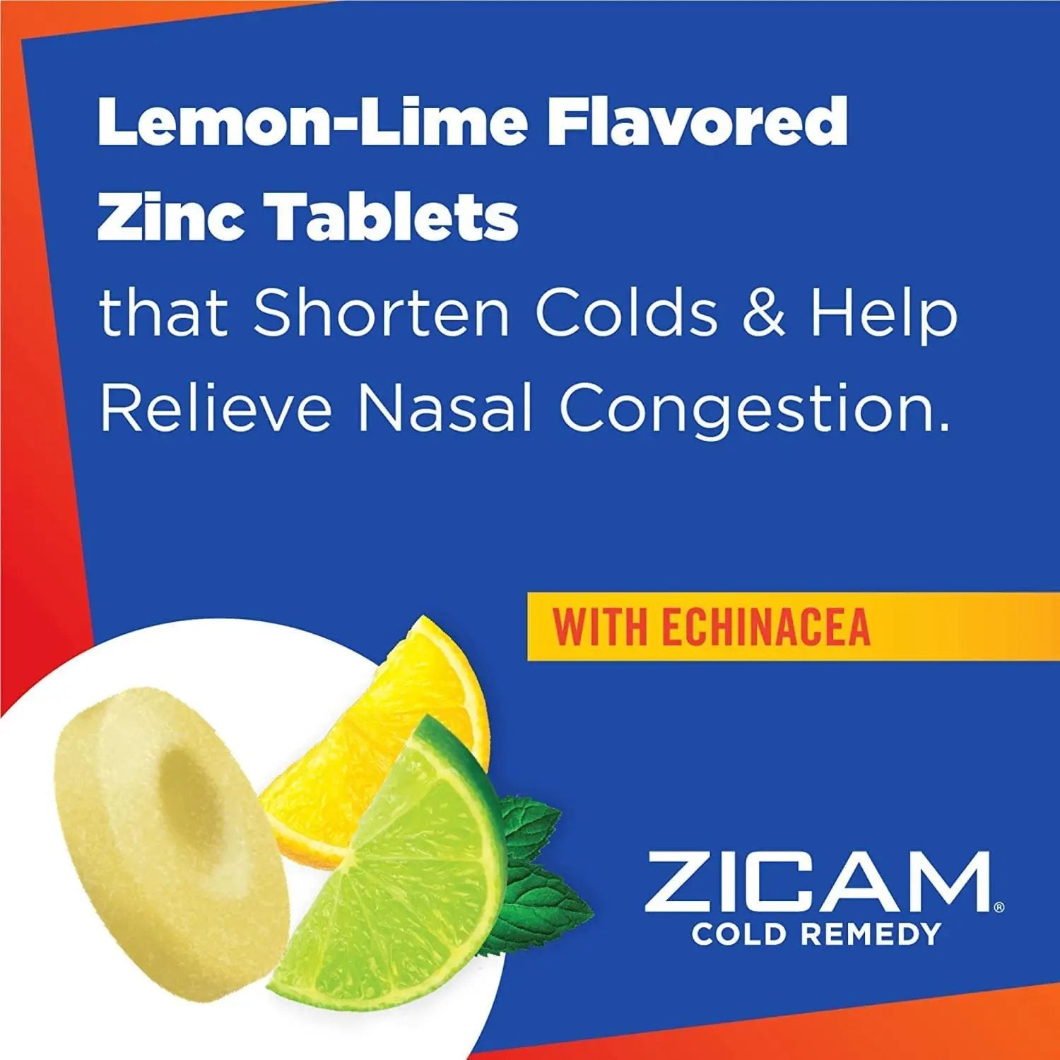 Zicam Cold Remedy Rapidmelts with Echinacea Lemon Lime Flavor 25 Count