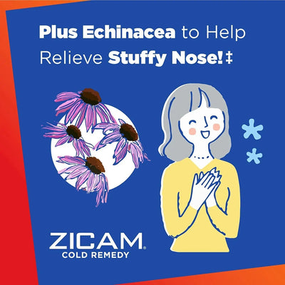 Zicam Cold Remedy Rapidmelts with Echinacea Lemon Lime Flavor 25 Count