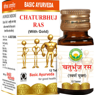 Basic Ayurveda Chaturbhuj Ras (with Gold) Tablet