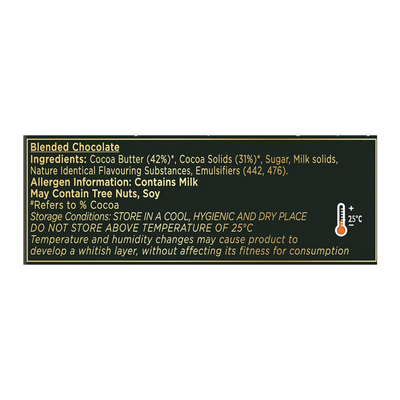 Cadbury Bournville Rich Cocoa 70% Dark Chocolate Bar