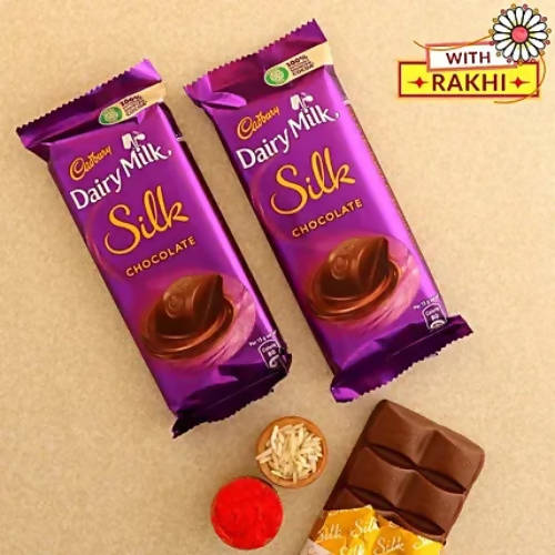 Bal Ganesha Rakhi & Cadbury Silk Chocolates