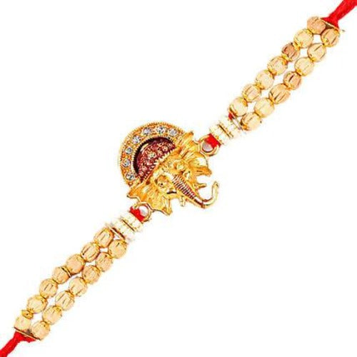 Beautiful Ganesha Rakhi and Silk Chocolates