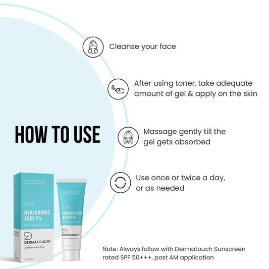 Dermatouch Hyaluronic-Acid 1% Deep Hydration Gel