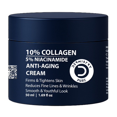 Dermistry 10% Collagen Skin Tightening Anti Aging Day Night Hydrates Moisture Face Cream