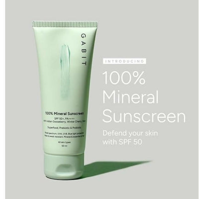 Gabit 100% Mineral Sunscreen SPF 50 PA++++