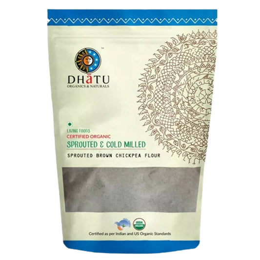 Dhatu Organics & Naturals Sporuted Brown Chickpea Flour