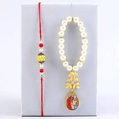 Folk Style Lumba Designer Rakhi Set