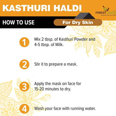 Forest Herbs Kasturi Haldi Face Care Powder