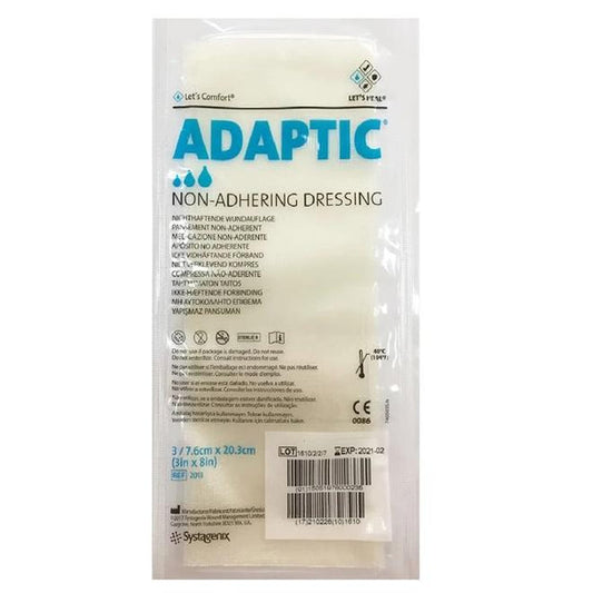 Oil Emulsion Impregnated Adaptic Non-Adhering Dressings 3 inch x 8 inch (Each)