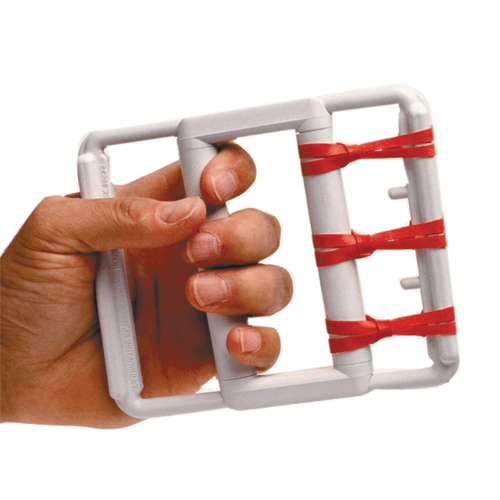 Hand & Finger Rubber-Band Flexion Exerciser with 5 Sets of Resistance