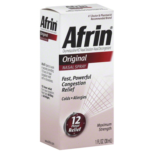 Afrin 12-HourNasal Decongestant Spray 0.05%, 15 ml