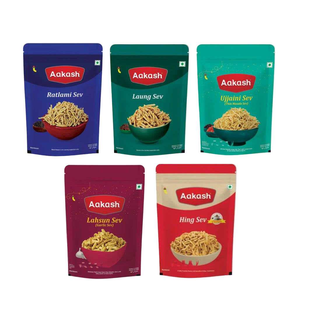 Akash Sev Combo (Pack of 5) 400 gms each - 2000 gms
