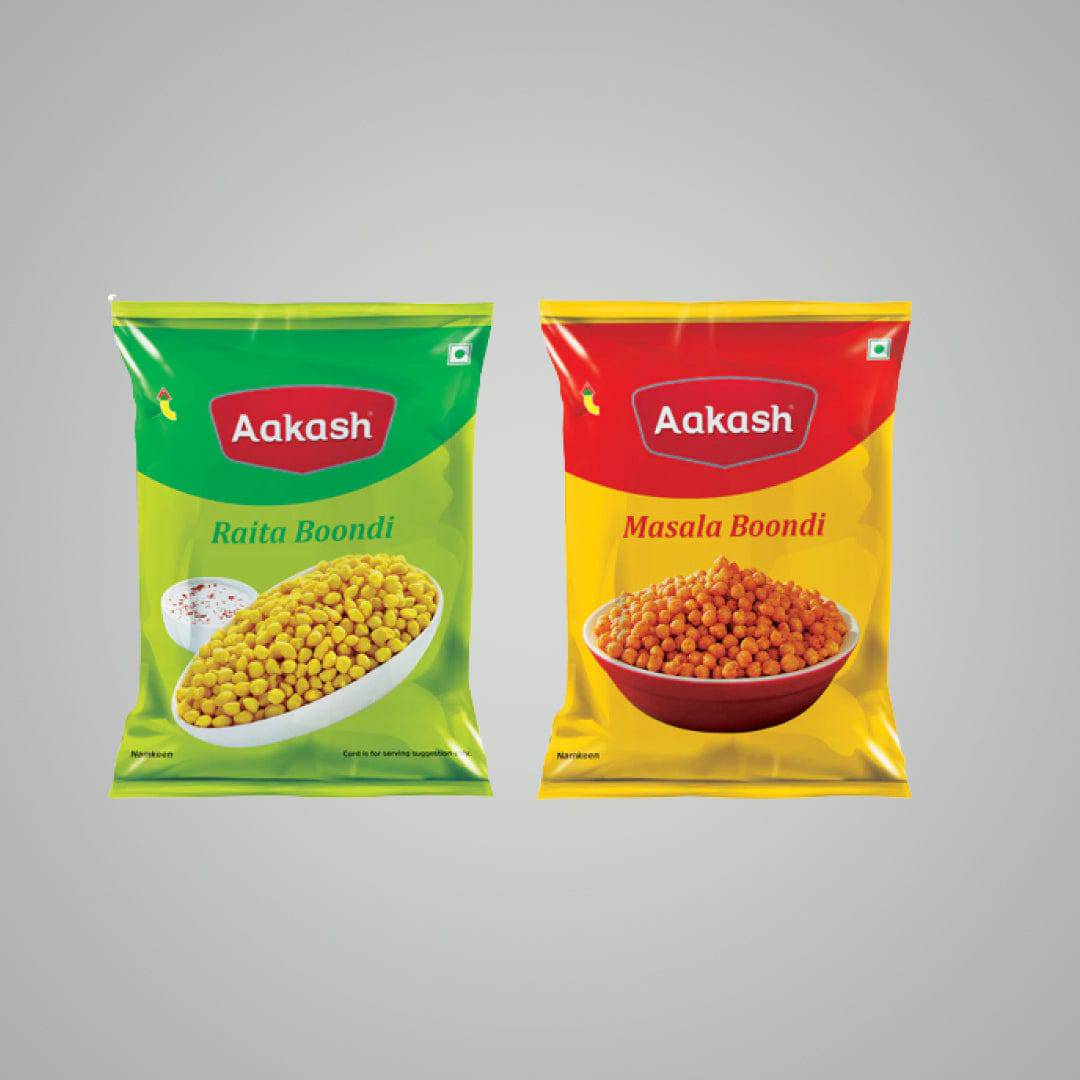 Akash Plain & Masala Boondi Combo - 300 gms