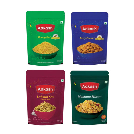 Akash Namkeen Sev Mixture & Peanut Combo Pack - 700 gms