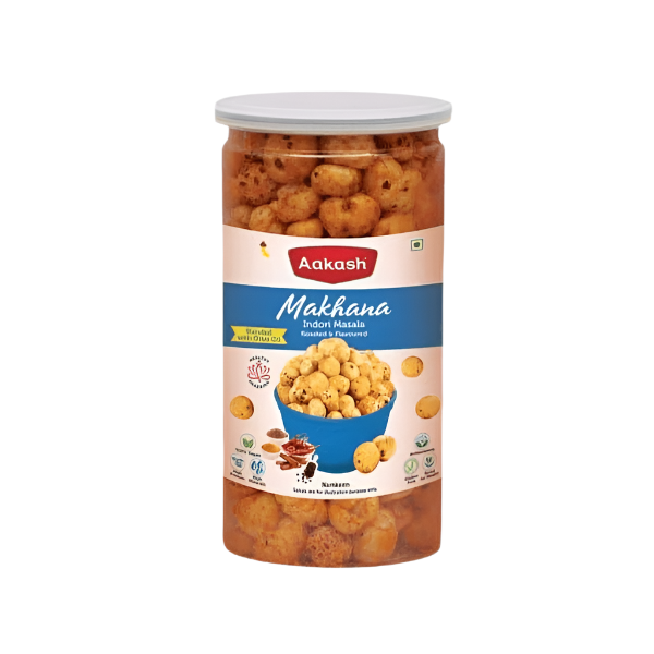 Akash Makhana Indori Masala Jar - 80 gms