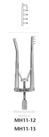 Alm Retractor, 3 7/8", Spread 3", Prongs ½" Deep