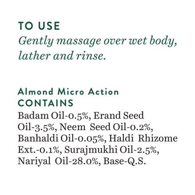 Biotique Almond Oil Ultra Rich Body Wash, Botanical Extracts - 200 ml