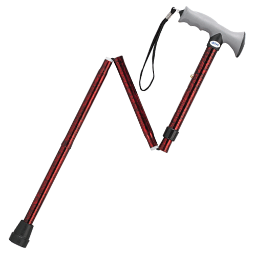 Aluminum Folding Cane with Gel Hand Grip