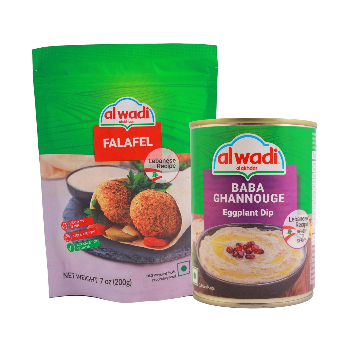 Baba Ghannouge (Eggplant Dip) And Falafel (Lebanese Recipe)