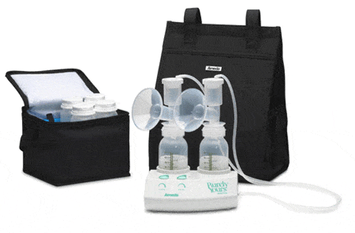Purely Yours Breast Pump with Carry All Diaper Bag