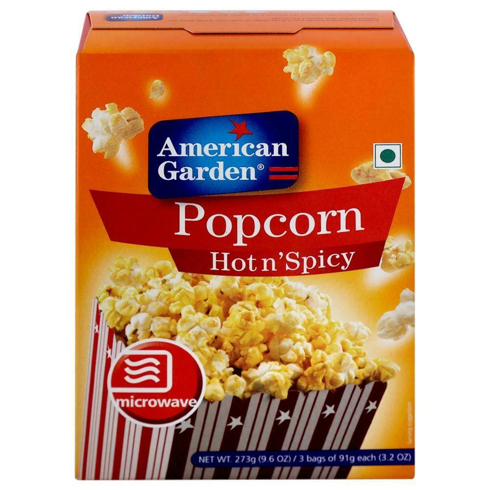 American Garden Hot and Spicy Microwave Popcorn, 273 g