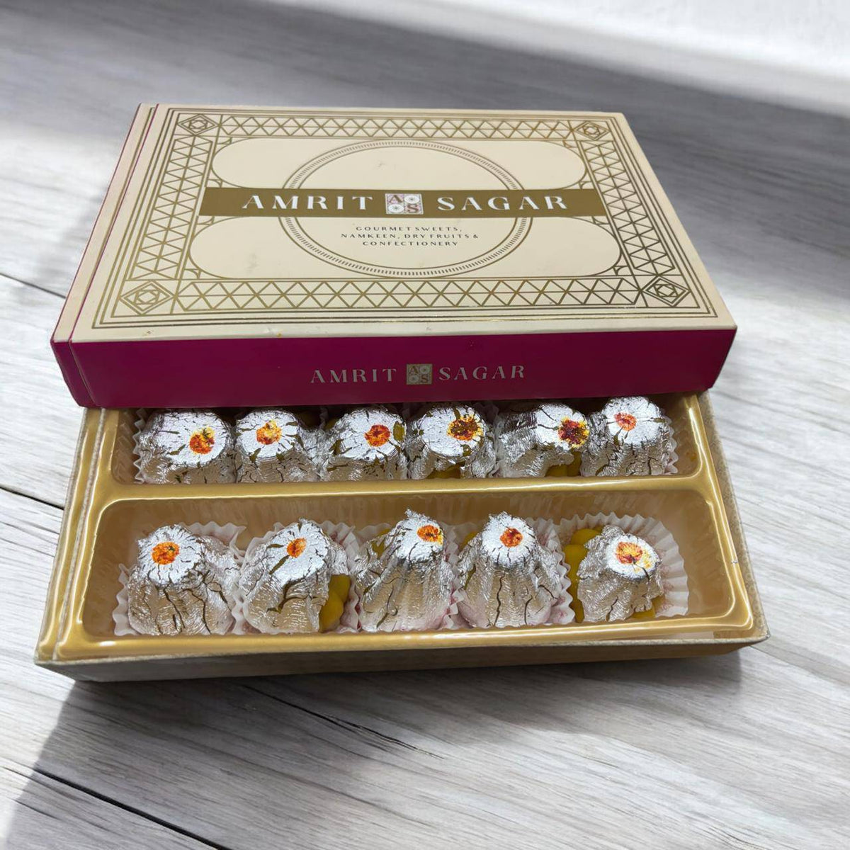 Amrit Sagar Kesar Dryfruit Modak (Laddu) - 500 gms