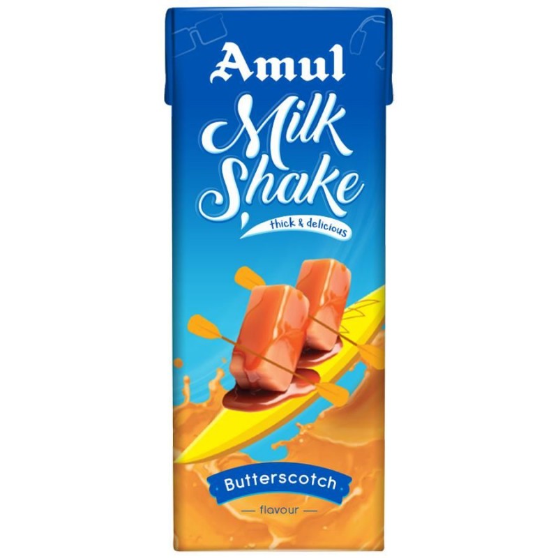 Amul Milk Shake Butterscotch, 180Ml