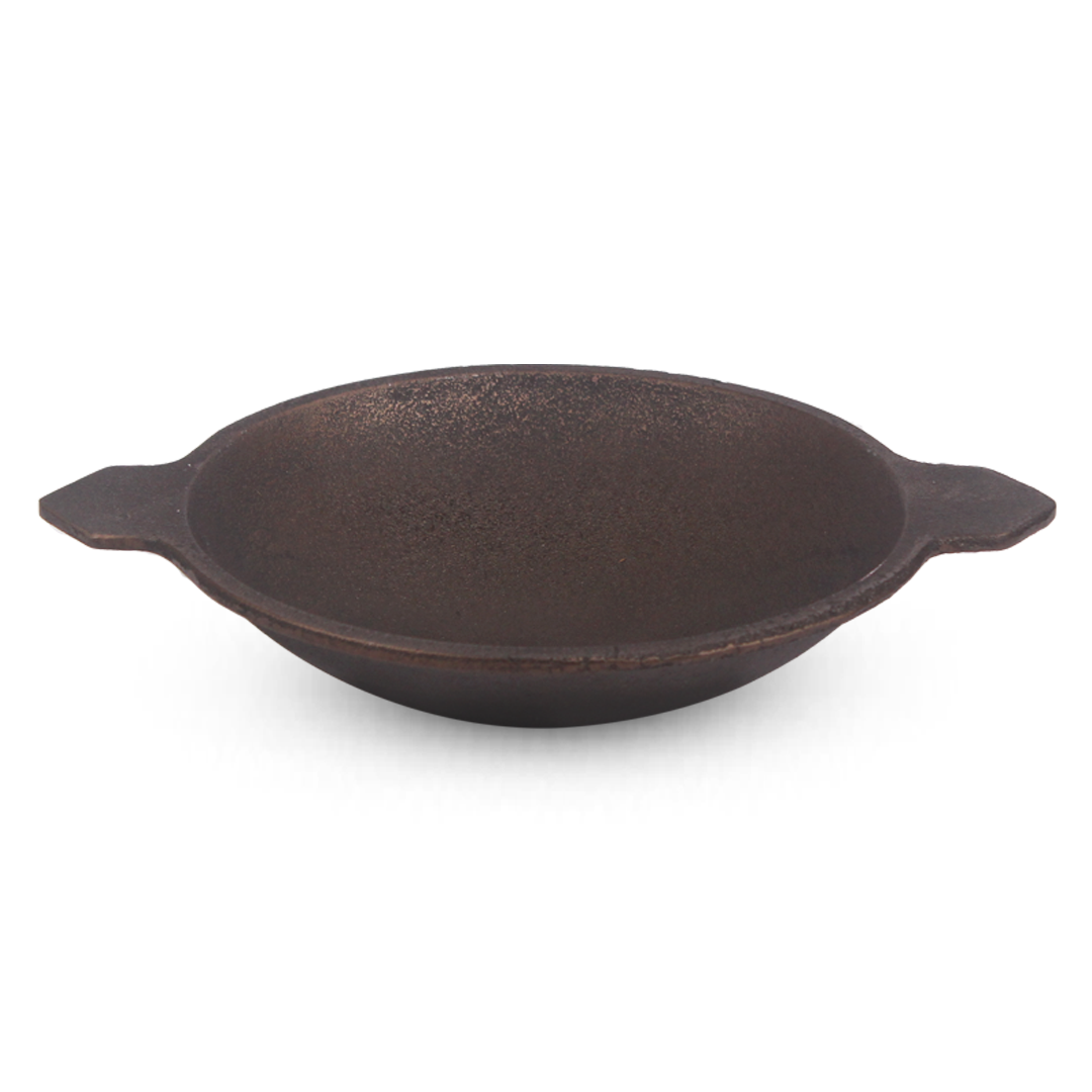 CASTrong Cast Iron Appam Pan/Appachetty, Pre-seasoned, Nonstick, 100% Pure, Toxin-free, Induction, 22cm