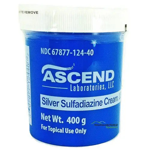 Silver Sulfadiazine Cream 1% Jar 400 Grams by Ascend (Rx)