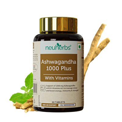 Ashwagandha 1000 Plus Tablets - Stress Relief & Wellness