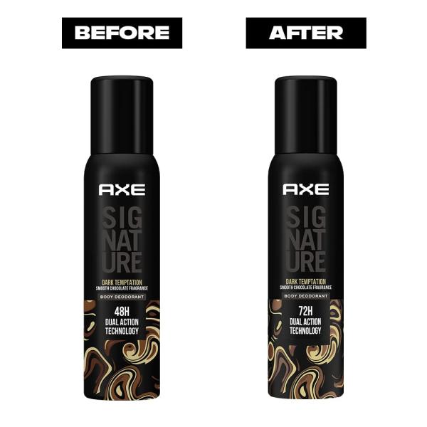 Axe Signature Dark Temptation Body Spray, Deodorant for Men for Long-Lasting Fragrance