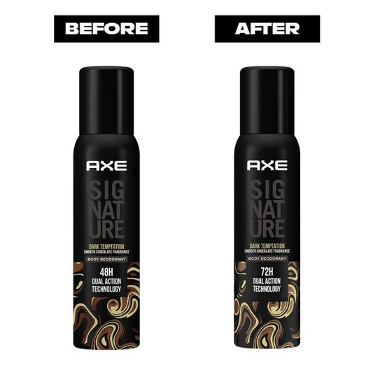 Axe Signature Dark Temptation Body Spray, Deodorant for Men for Long-Lasting Fragrance