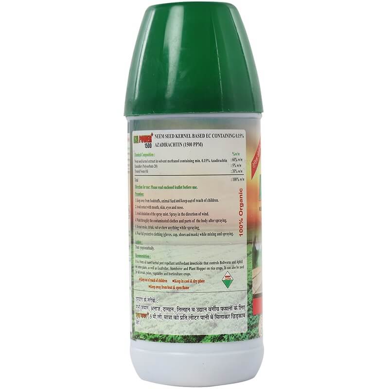 2x AZA POWER+ (Azadirachtin 0.15% EC, 1500 ppm) - 500 ML - Pack of 2