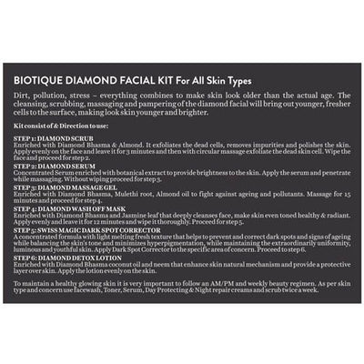Biotique Diamond Instant Bright & Radiant Complexion Facial Kit