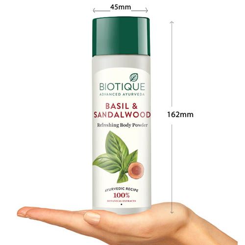 Biotique Bio Basil and Sandalwood Refreshing Body Powder - 150 gm