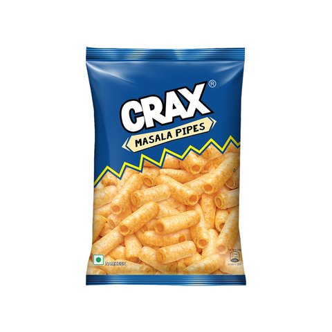 Crax Masala Crunchy Pipe Crisps - 65g