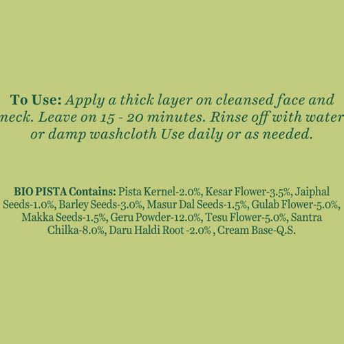 Biotique Pistachio Anti-Ageing Nourishing Face Pack, for All Skin Types