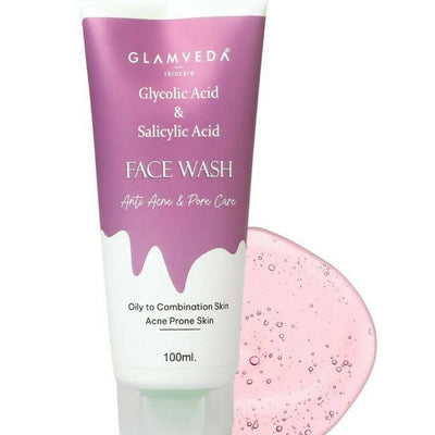 Glamveda Glycolic Acid & Salicylic Acid Anti Acne Face Wash