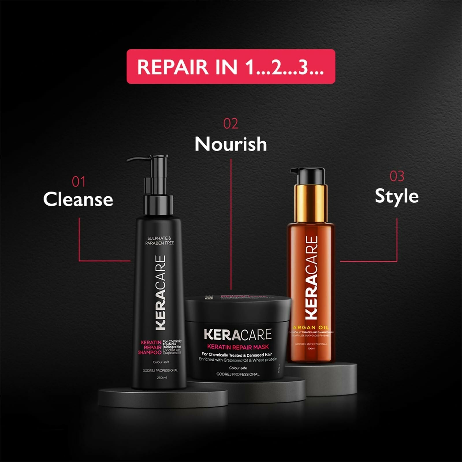 Godrej Professional Keracare Repair Shampoo