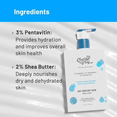 Chemist At Play Dry-Very Dry Skin Body Lotion For Deep Hydration, Skin Repairing and Nourishment